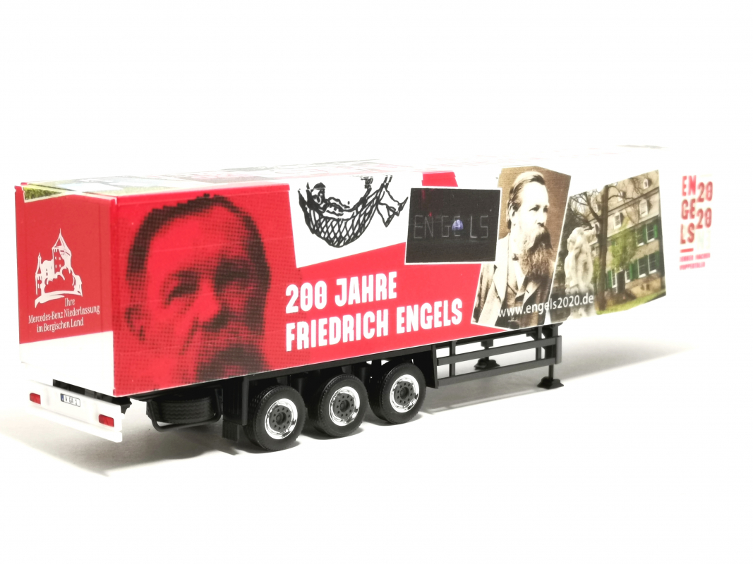 Koffer Auflieger 3a "200 Jahre Engels" Herpa 2020