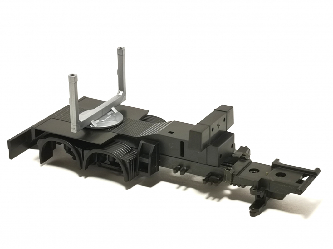 Preview: Lkw Holzaufbau + Fahrgestell basic, schwarz (5 Teile) Herpa C507