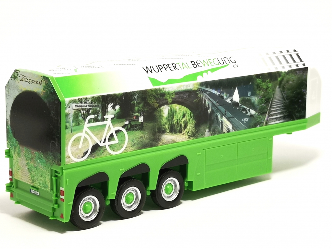 Glastransporter Auflieger 3a "Wuppertal Bewegung" Herpa 2009
