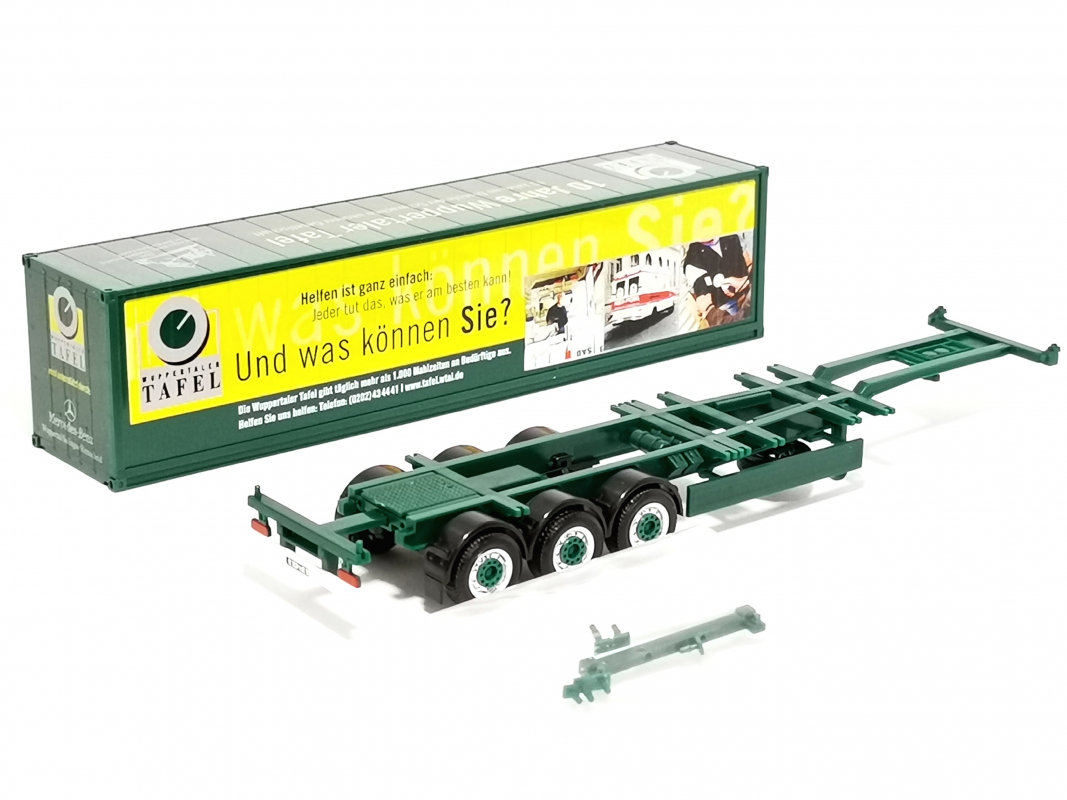 Mercedes-Benz Axor Container Sattelzug "Tafel" Herpa 2005 PC