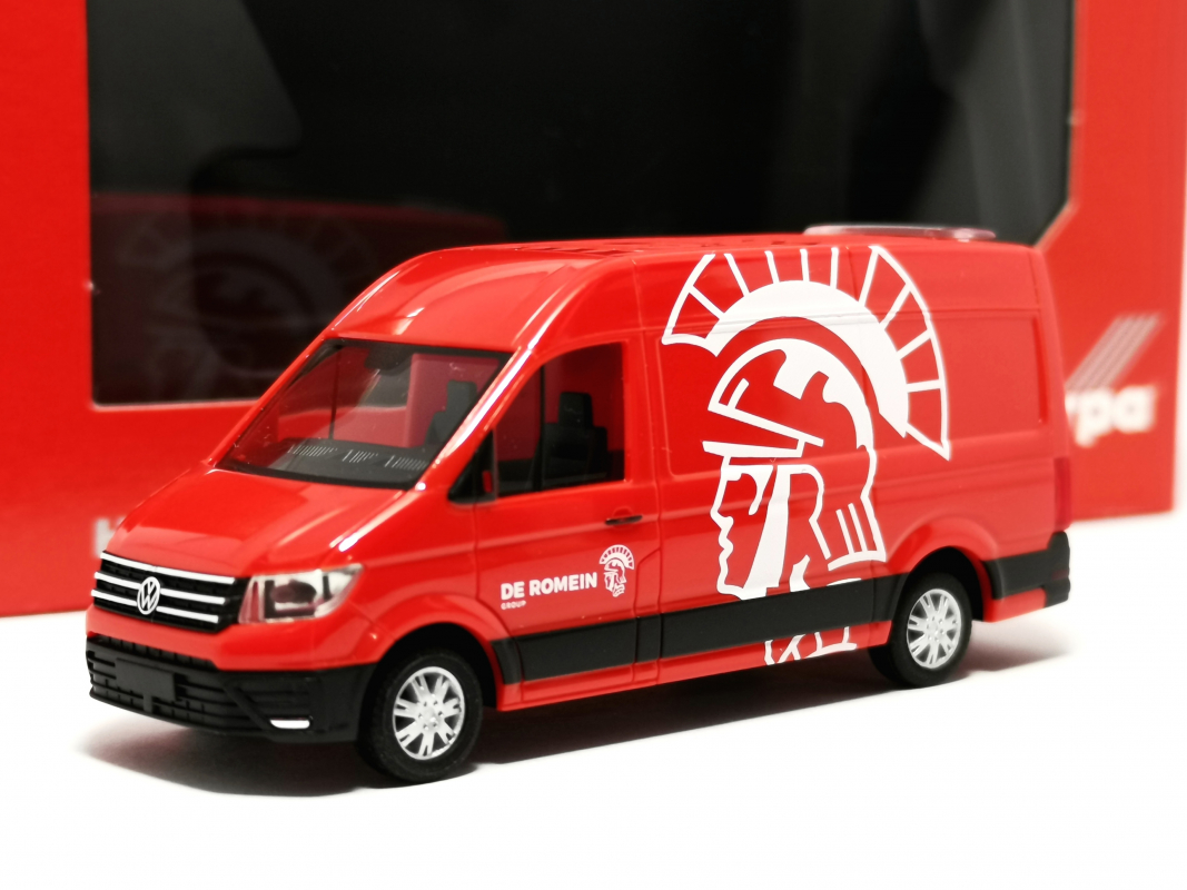 099035 Volkswagen (VW) Crafter Kasten Hochdach "De Romein" (Niederlande/Veendam) Herpa