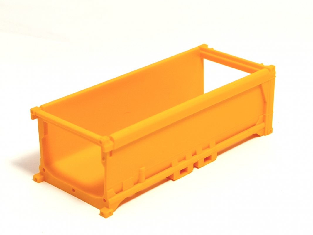 Abraumcontainer Chassi, kommunalorange Herpa C536