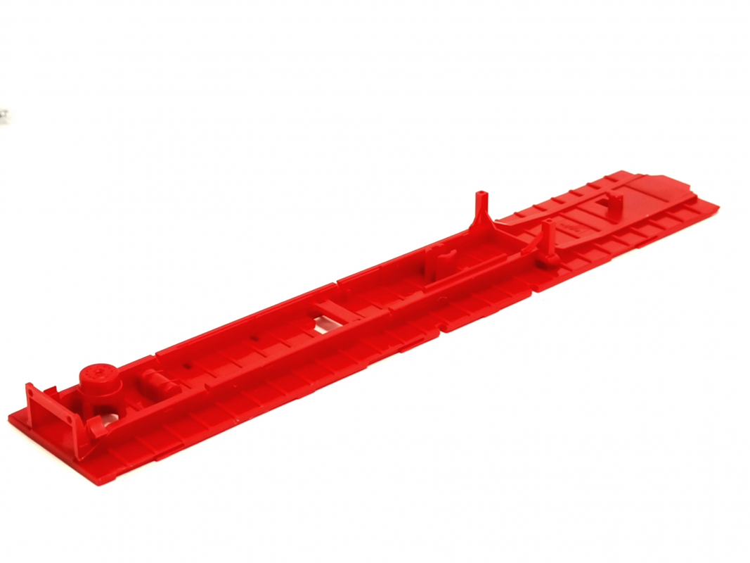 Unterbau mit Palettenkasten u. Ersatzradhalter, rot Herpa C539