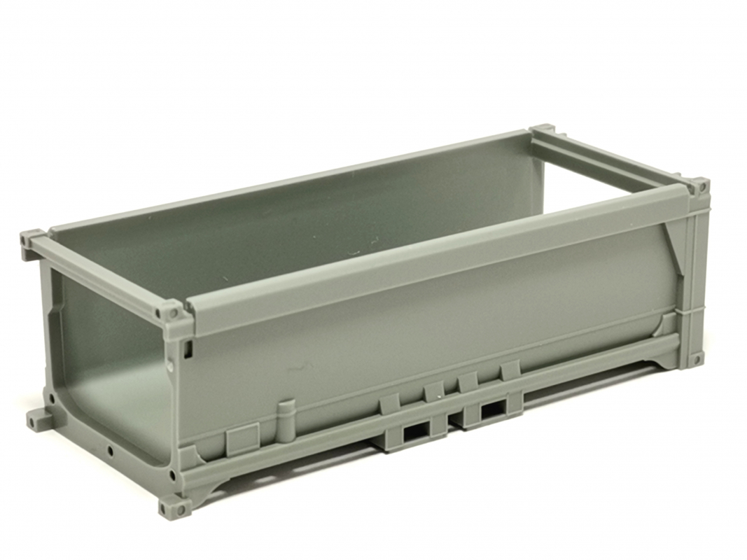 Abraumcontainer Chassi, grau Herpa C553
