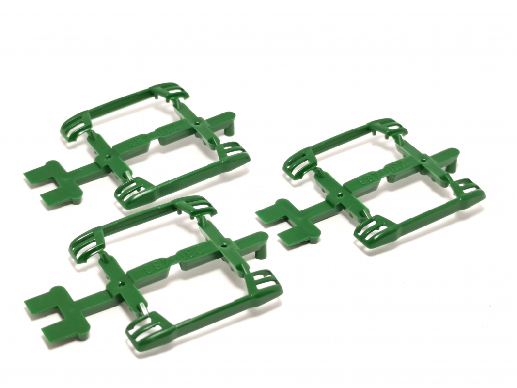 6x Stoßstange MAN TGL/12, laubgrün Herpa C575
