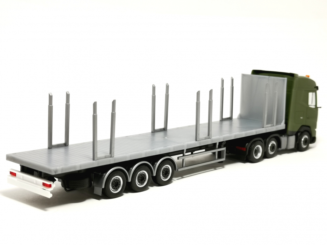 747301 DAF XG Flachbett-Sattelzug "Niederländische Königliche Armee" Herpa