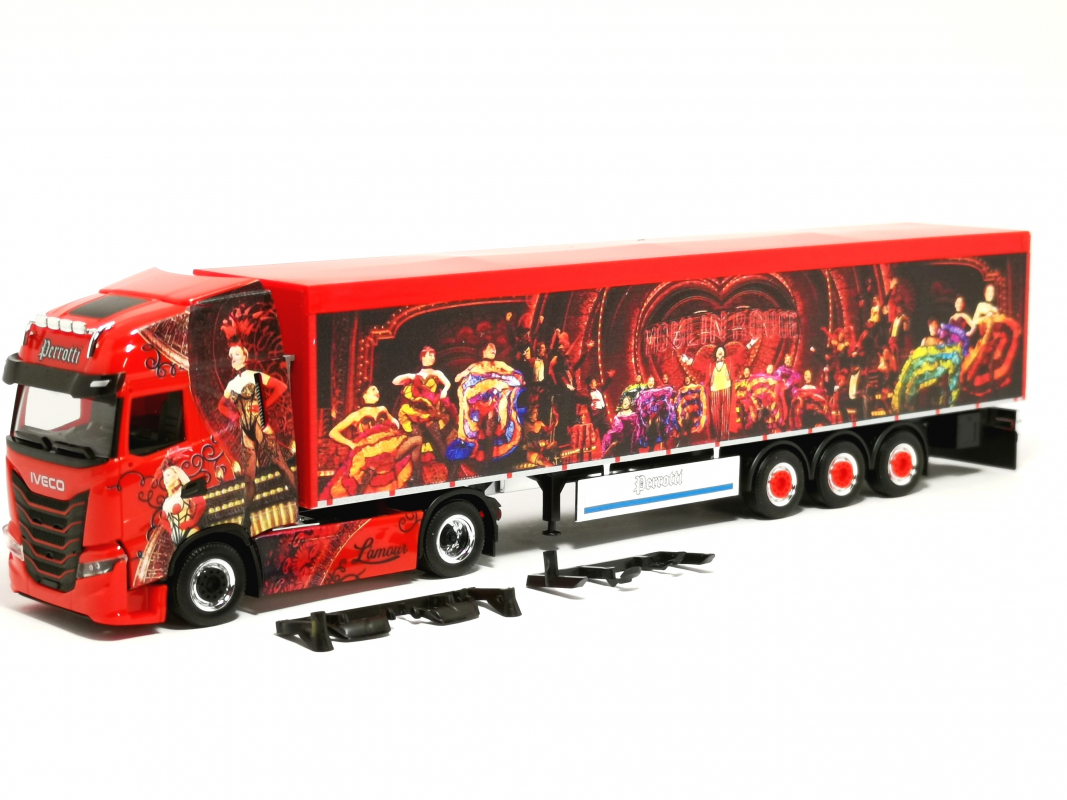 320306 Iveco S-Way Schubboden-Sattelzug "Perrotti" (Italien) Herpa
