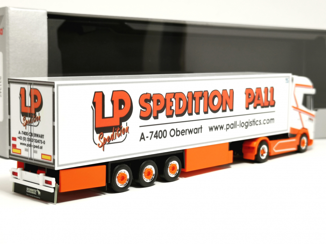Preview: 931342 DAF XG+ Kühlkoffer-Sattelzug "Ludwig Pall" (Österreich/Oberwart) Herpa