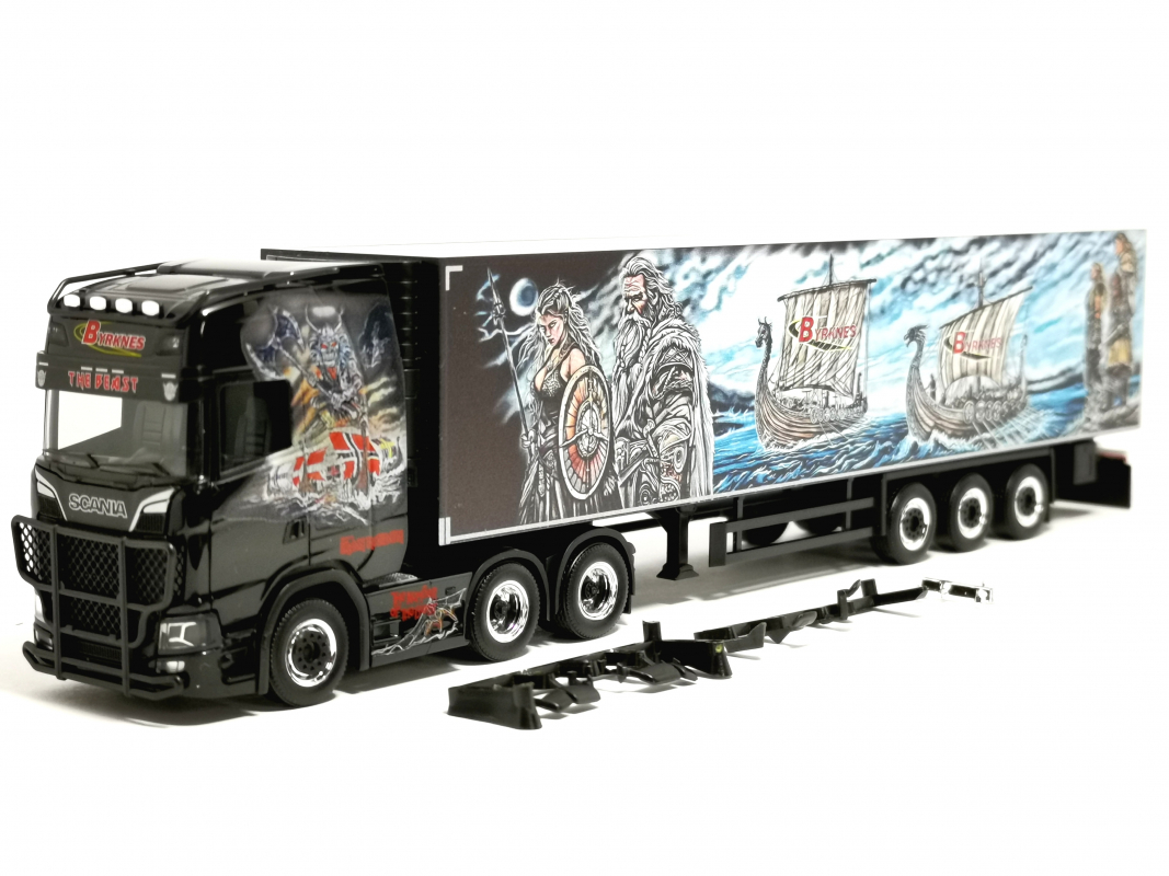 321303 Scania CS 20 Hochdach Kühlkoffer-Sattelzug "Byrknes" Herpa