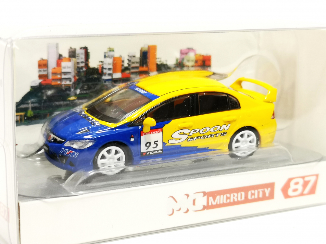110967 MicroCity: Honda Civic FD2, gelb-blau