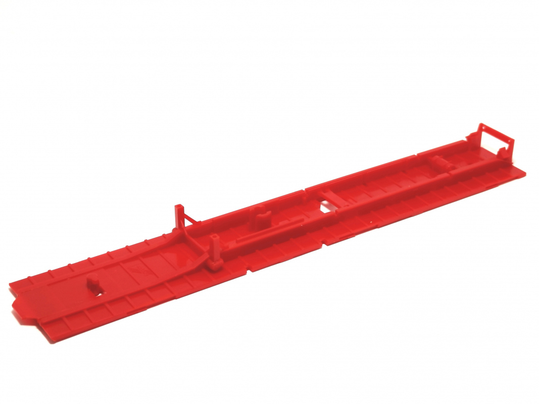 Auflieger Unterbau Palettenkasten, rot  Herpa C650