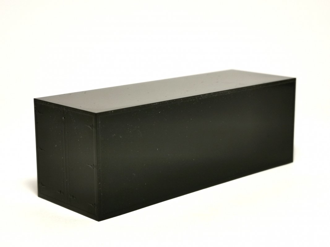 Koffer Aufbau, schwarz 7,45m Herpa