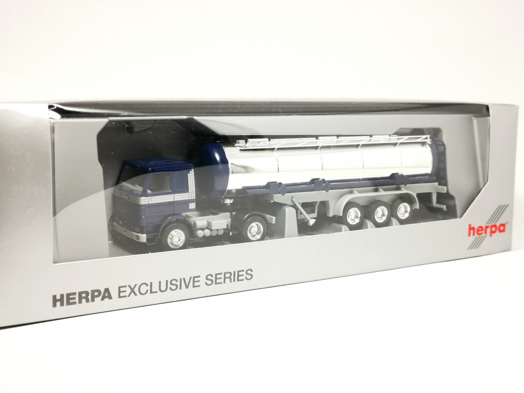 Scania 142M Chromtank Sattelzug "Scania" Herpa