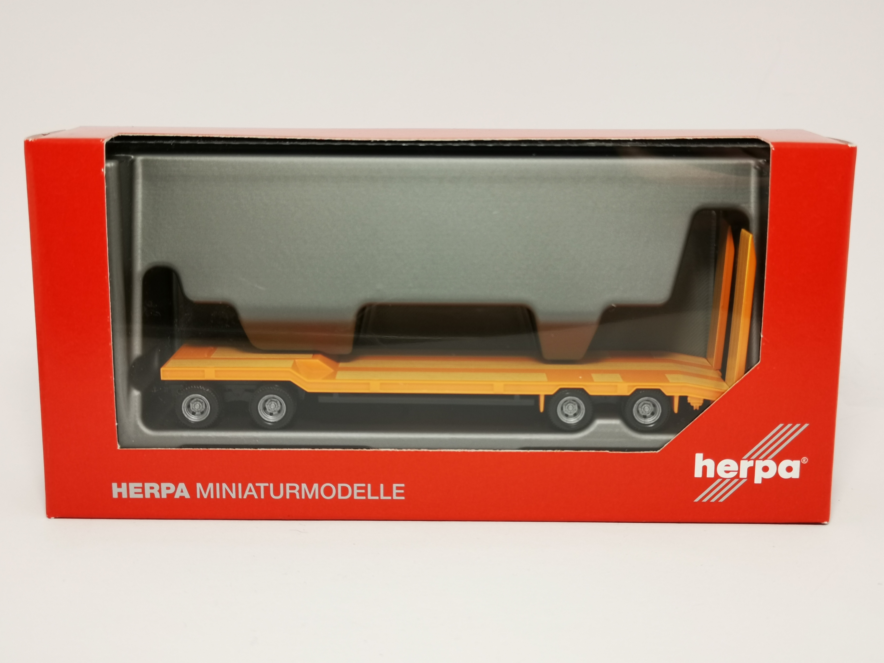 Herpa 076142-006 Goldhofer TU 4 Anhänger hellrotorange 1:87 Neu