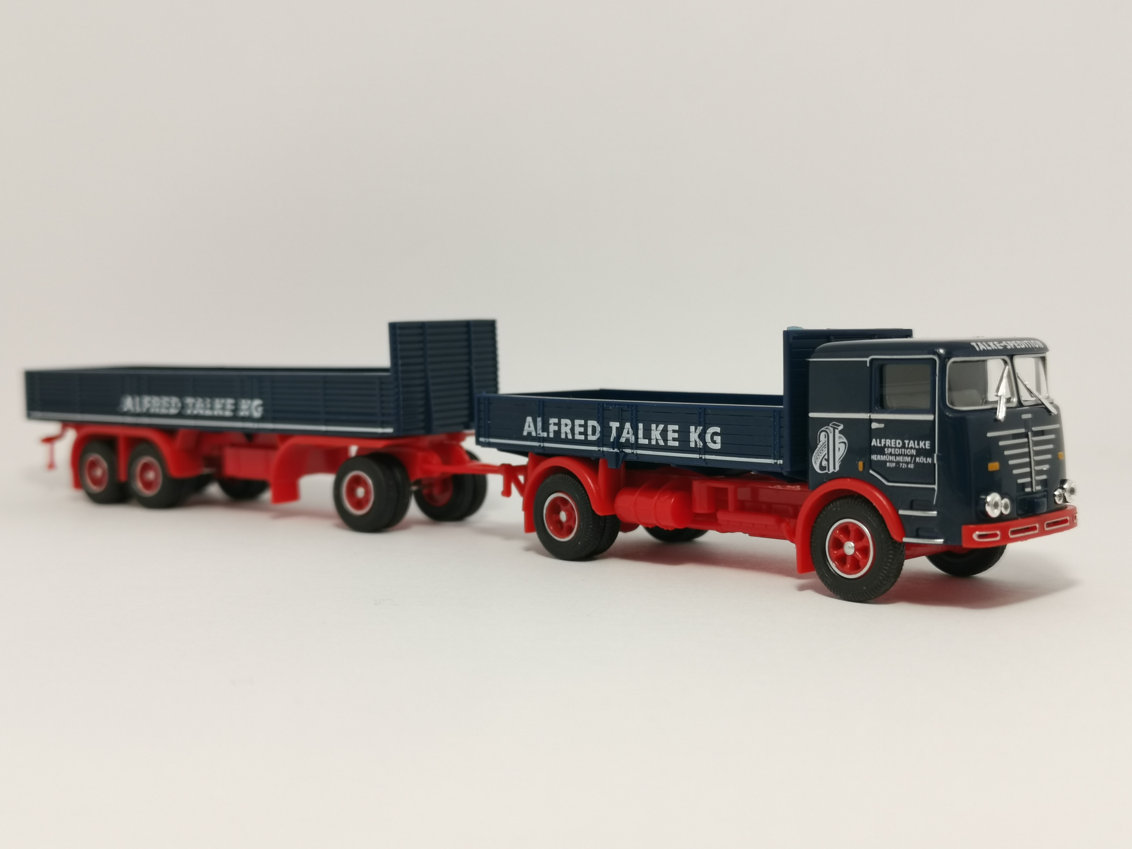 1//87 Herpa Büssing LU 16//11 Planen-Hängerzug Alfred Talke 307192