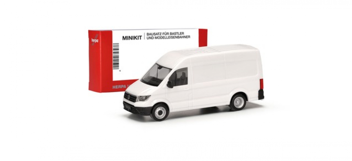 014038 Volkswagen (VW) Crafter Kasten HD mit Zwillingsbereifung, weiß Herpa