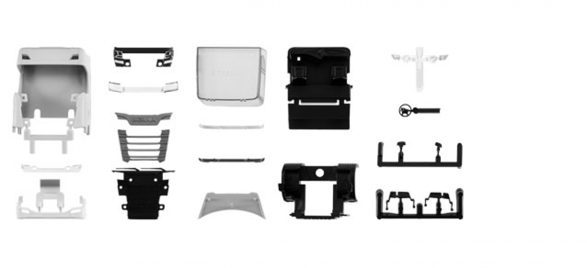 084611 TS Fahrerhaus Scania CS 20 HD mit Sonnenblende (ohne Fahrerhaus Bedruckung)  Herpa