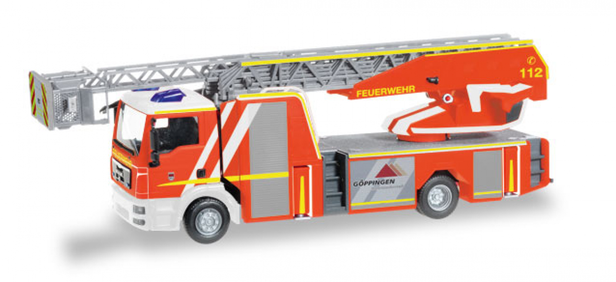 093064 MAN TGM Metz Drehleiter 32 XS "Feuerwehr Göppingen" Herpa