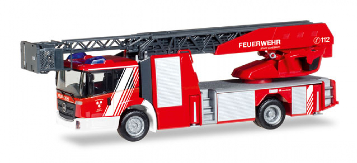 092521 Mercedes-Benz Econic Drehleiter "Feuerwehr Landshut" Herpa