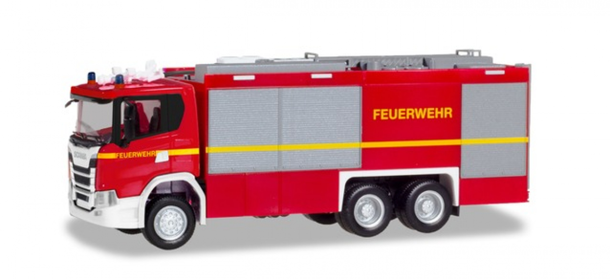 094375 Scania CG 17 Empl ULF "Feuerwehr" (geänderter Aufbau) Herpa