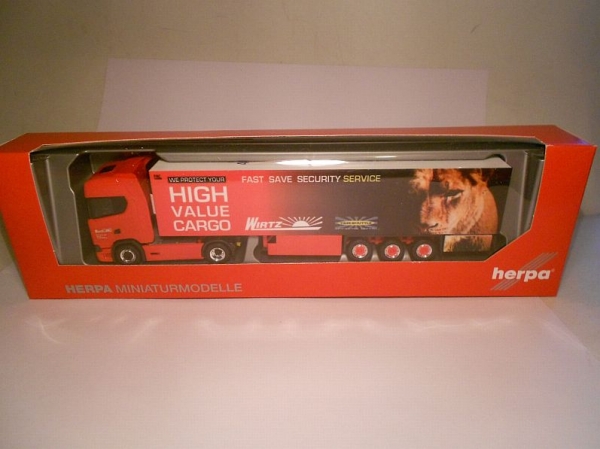 306751 Scania CS20 HD Kühlkoffer-Sattelzug "Wirtz" Herpa
