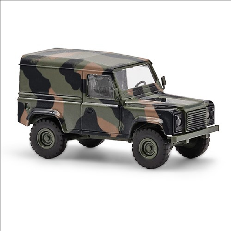 54355 Land Rover Defender 90 Kasten, Camouflage Militär BUSCH *SALE*