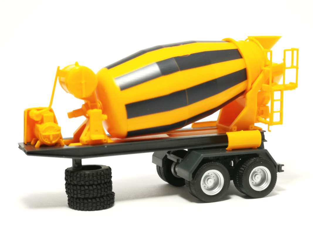Betonmischer Anhänger, kommunalorange Herpa 573