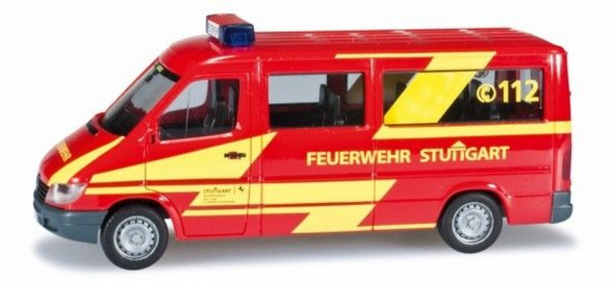 908023 Mercedes-Benz Sprinter '99 "Feuerwehr Stuttgart" Herpa