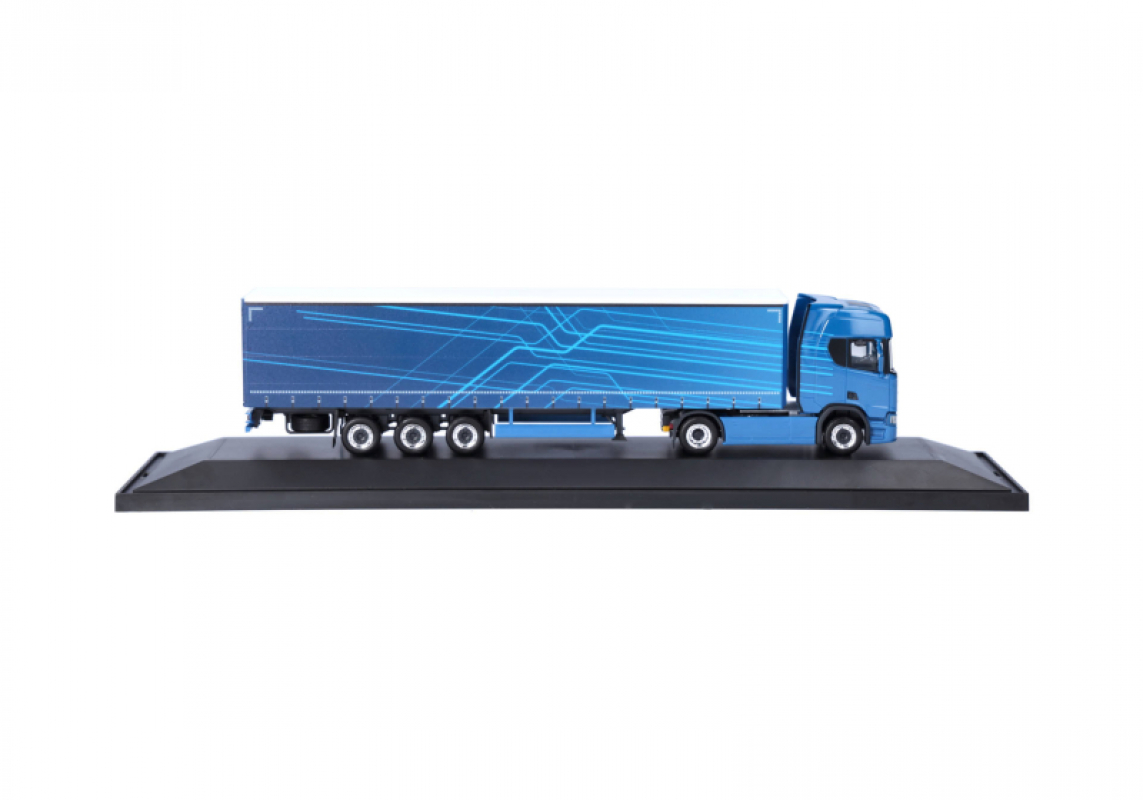 963039 Scania CR20 HD Gardinenplanen-Sattelzug 2/3a "SCANIA - IAA 2026" Herpa