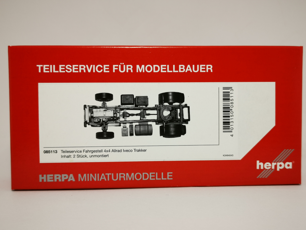 085113 Teileservice Allrad-Fahrgestell Iveco Trakker 4x4 (2 Stück) Herpa