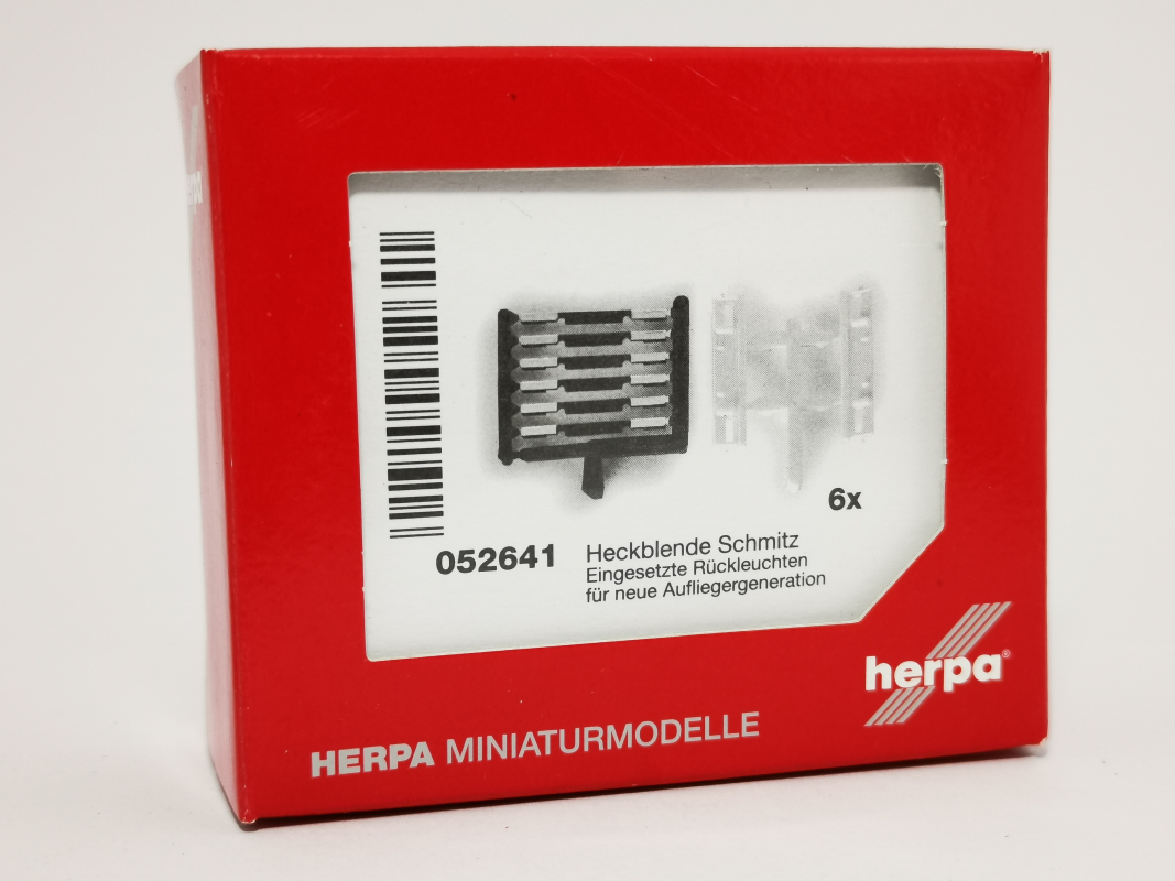 052641 Heckblenden Set "Schmitz" (6x weiss)* Herpa