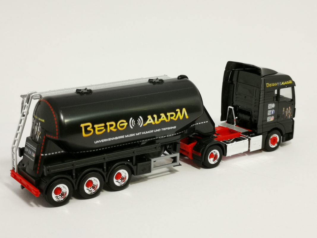 312172 MAN TGX XLX Euro 6c Eutersilo-Sattelzug "Silo Melmer / Bergalarm"  Herpa