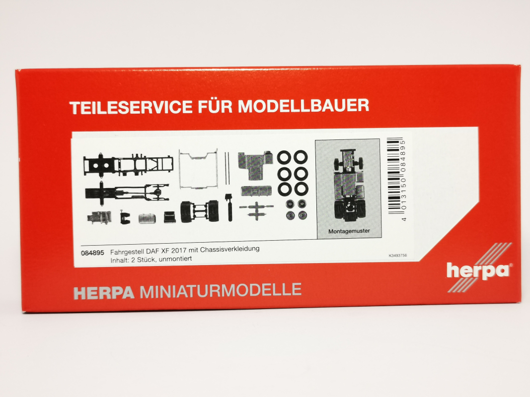 084895 Fahrgestell DAF XF mit Chassisverkleidung Inhalt: 2 Stück Herpa** Restb.2