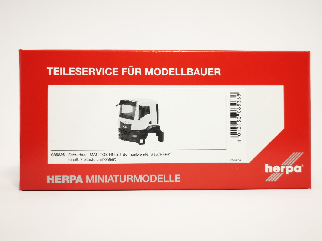 085236 Teileservice Fahrerhaus MAN TGS NN, Bauversion (2 Stück) Herpa