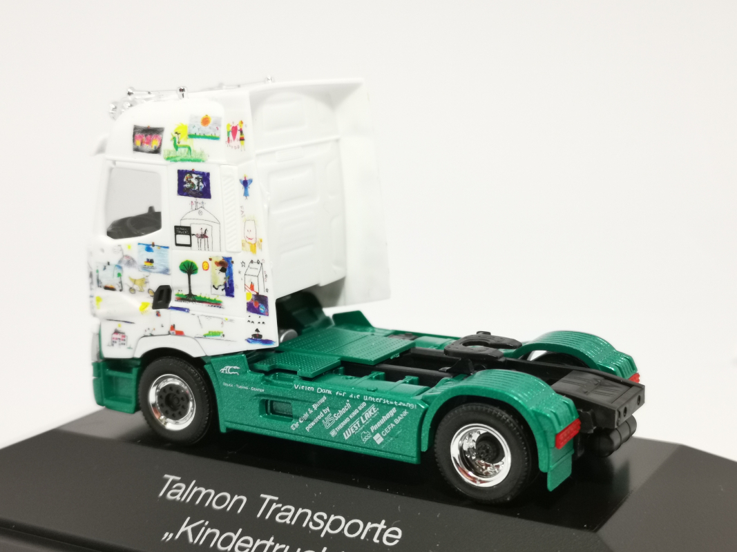 111065 Renault T Zugmaschine „Talmon Transporte / Kindertruck“ Herpa/SALE