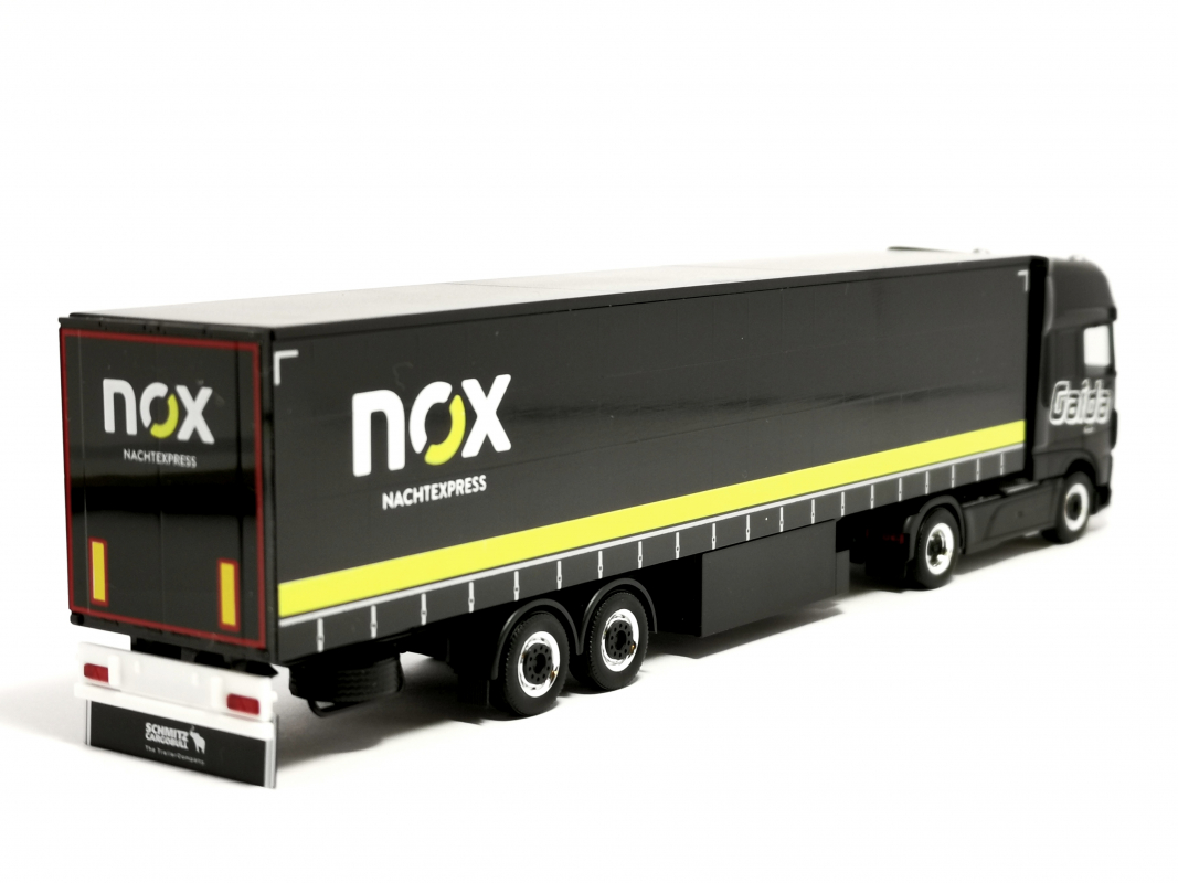 313339 DAF XF SSC Gardinenplanen-Sattelzug „Gaida Transporte / NOX" (Bayern/Schondra) Herpa