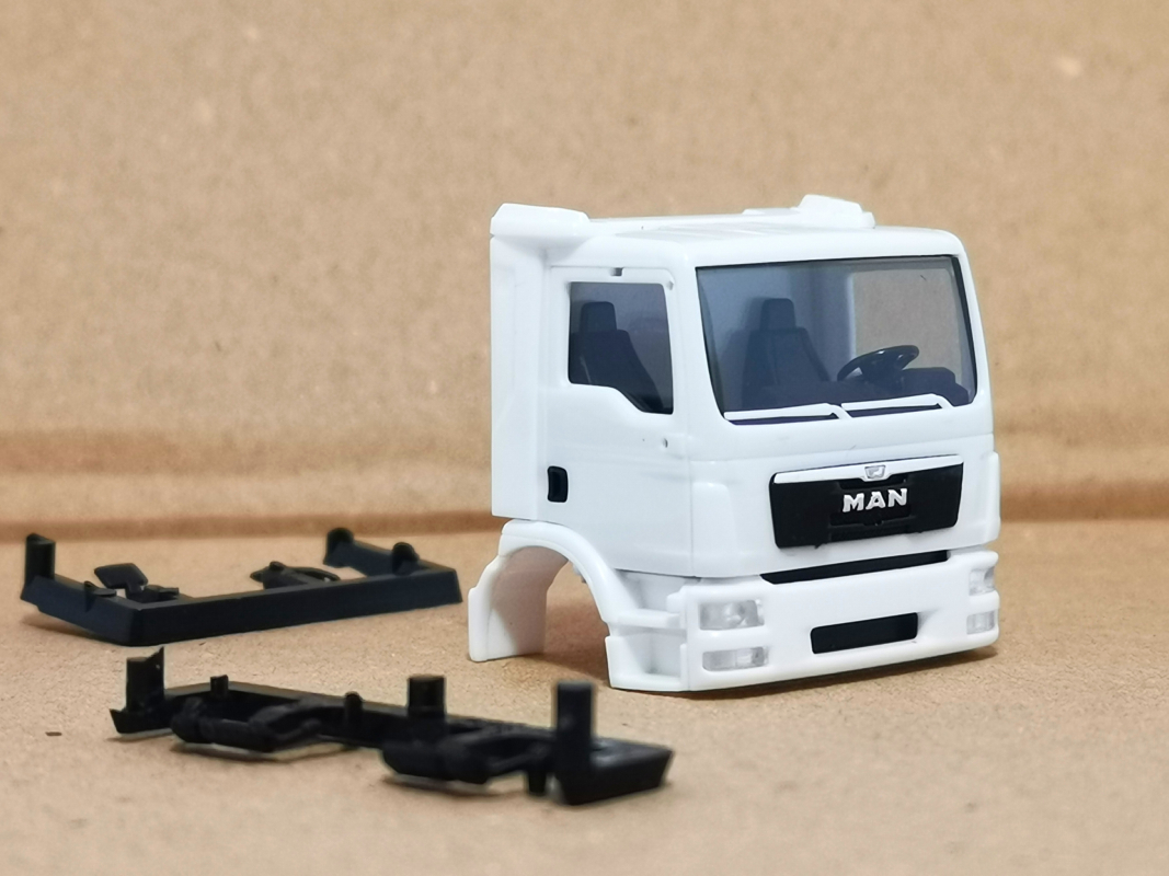 MAN TGM  Z-Cab Fahrerhaus, weiß unmontiert 044 Herpa