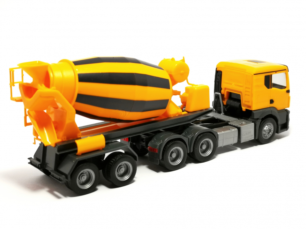 314640 MAN TGS TN Betonmischer-Sattelzug, kommunalorange Herpa*SALE