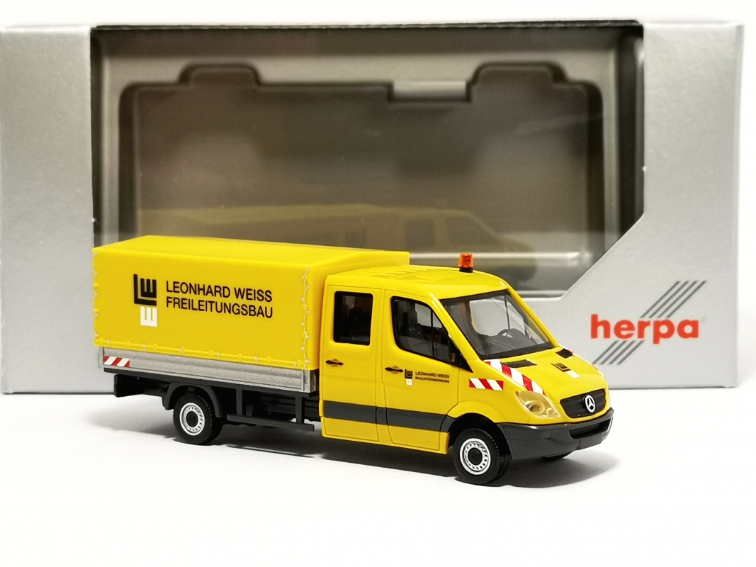 950060 Mb Sprinter´13 Doppelkabine "leonhard Weiss" Herpa