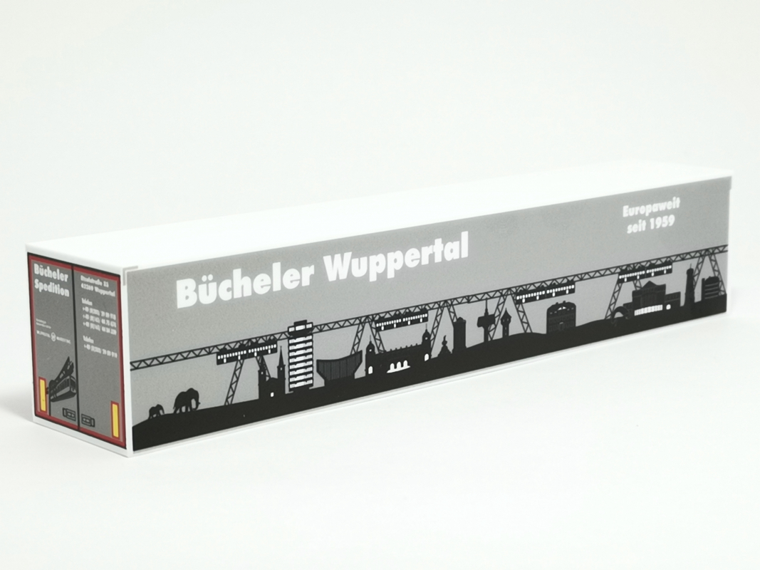 Koffer Aufbau "Bücheler Wuppertal" Herpa