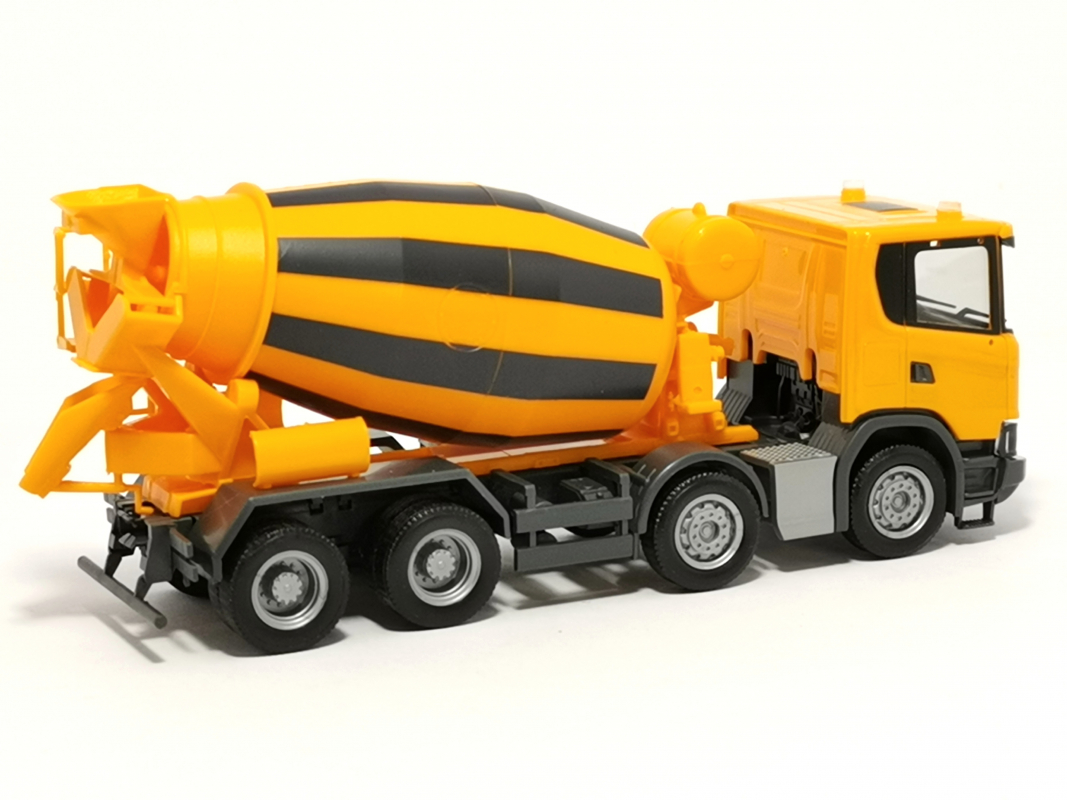 312424 Scania CG 17 Betonmischer-LKW 4-achs, kommunalorange“ Herpa*Restbestand