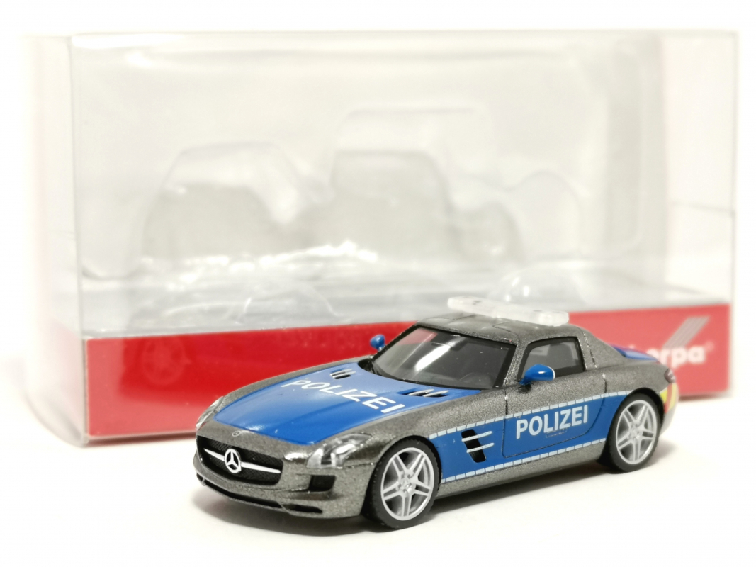 096515 Mercedes-Benz SLS AMG „Polizei Showcar“ Herpa