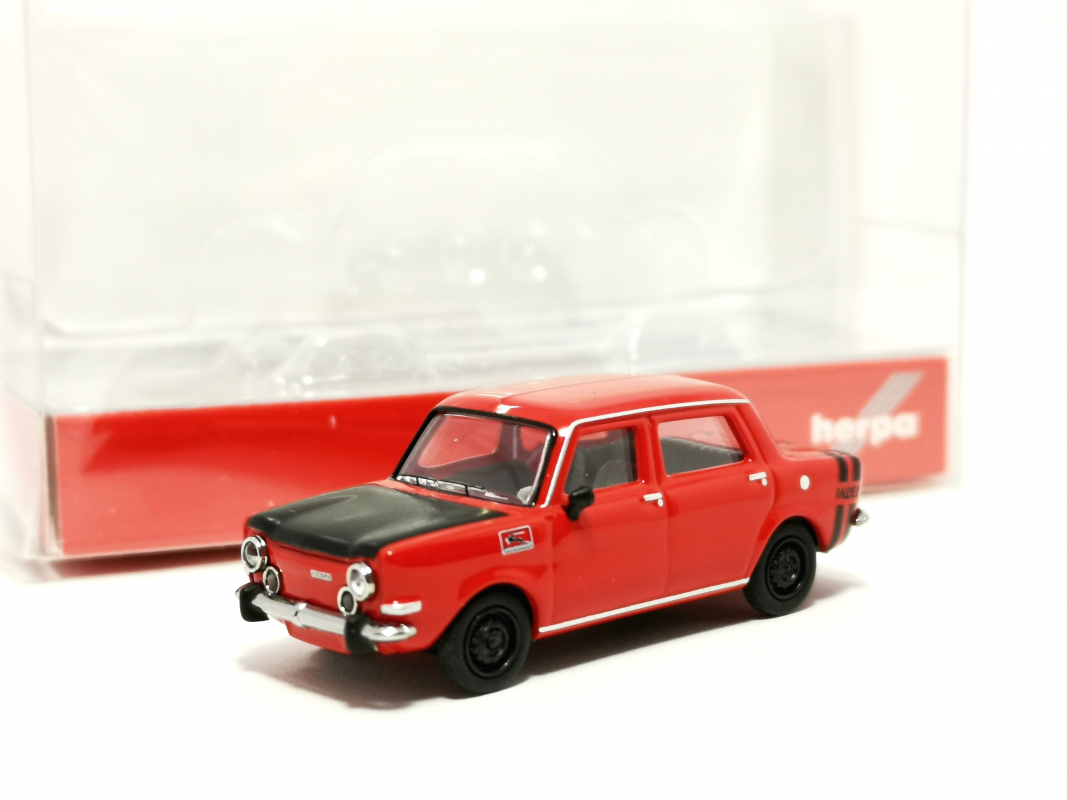 024358-003 Simca Rallye II, rot / Felgen schwarz	Herpa