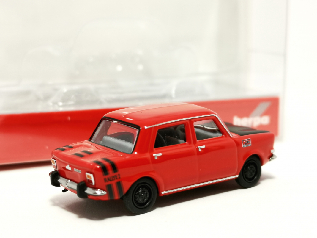 024358-003 Simca Rallye II, rot / Felgen schwarz	Herpa