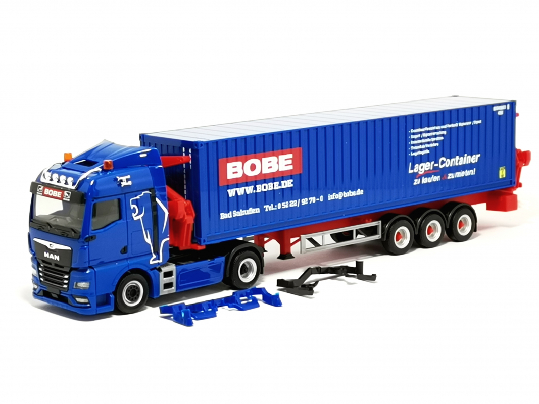 315432 MAN TGX GM Container-Seitenlader „Bobe Spedition“ Herpa
