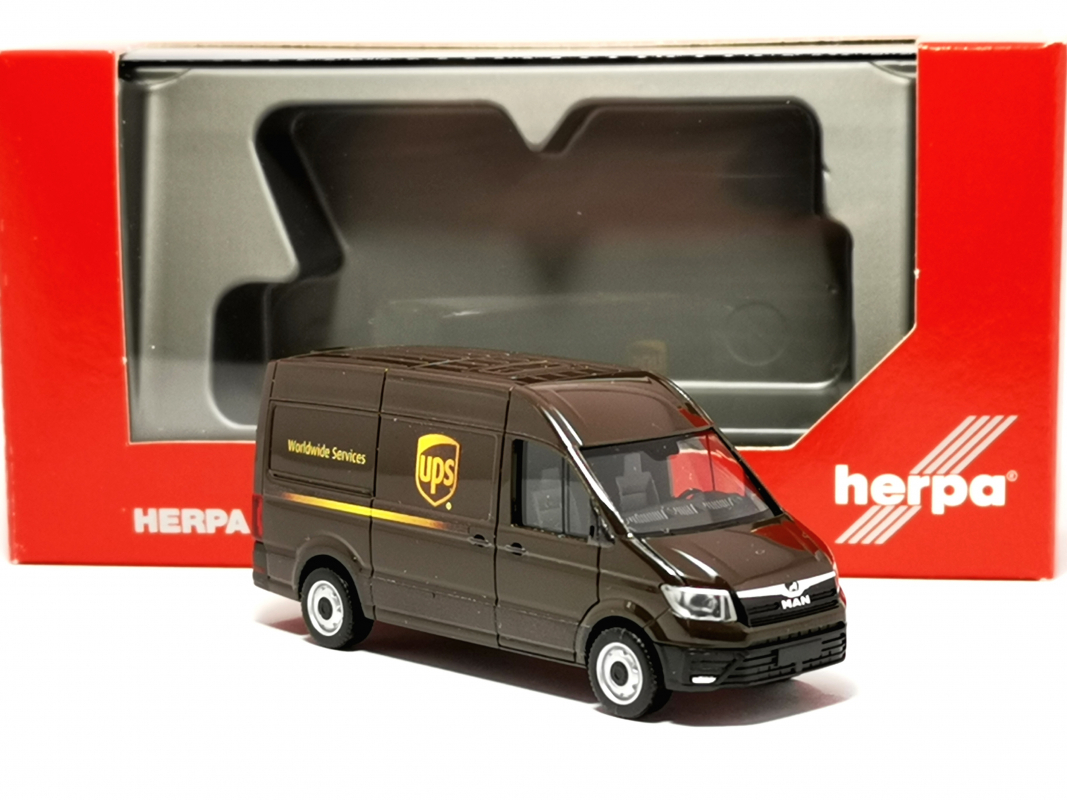 097123 MAN eTGE Kasten HD „UPS Niederlande" Herpa