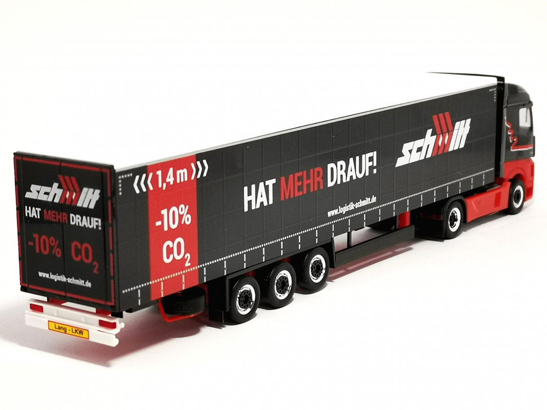 951500 MB Actros 18 Gardinenplanen Sz "Schmitt" Herpa