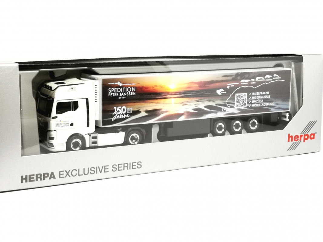 950664 MAN TGX GX Kühlkoffer Sz "Spedition Janssen / Norderney" Herpa