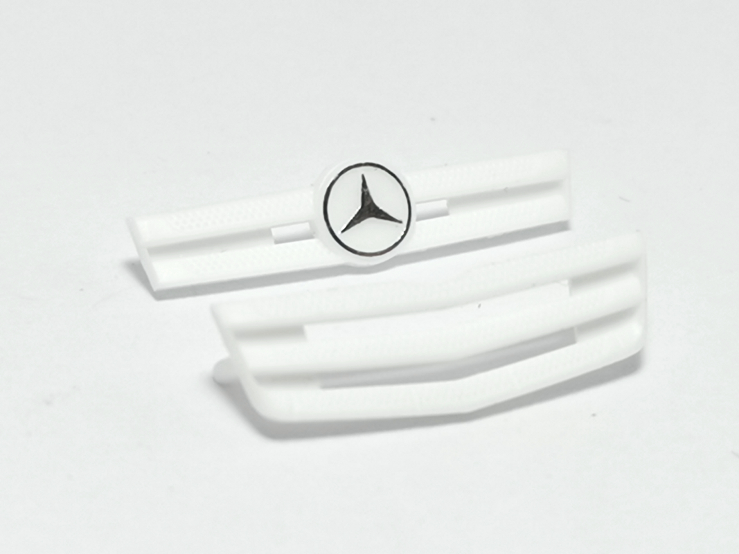 Frontgrill für Mercedes-Benz `18, weiß Herpa
