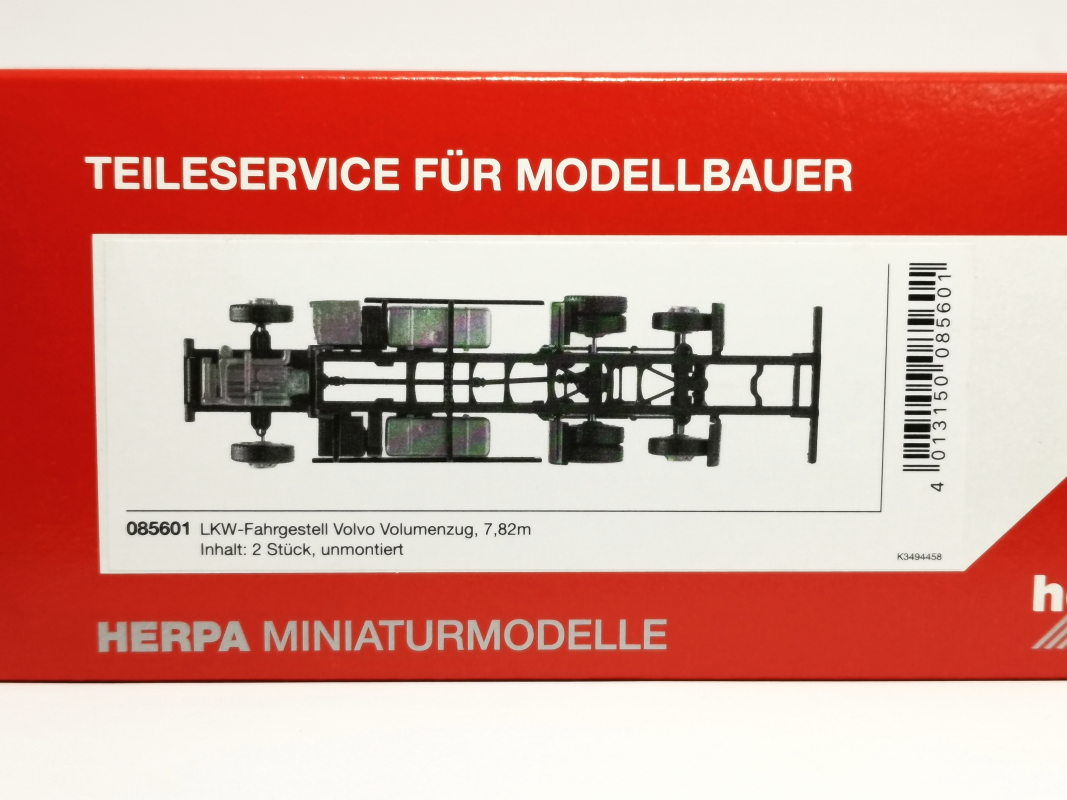 085601 Volvo Fahrgestell Volumenzug 7,82m 2 Stück Herpa - SALE